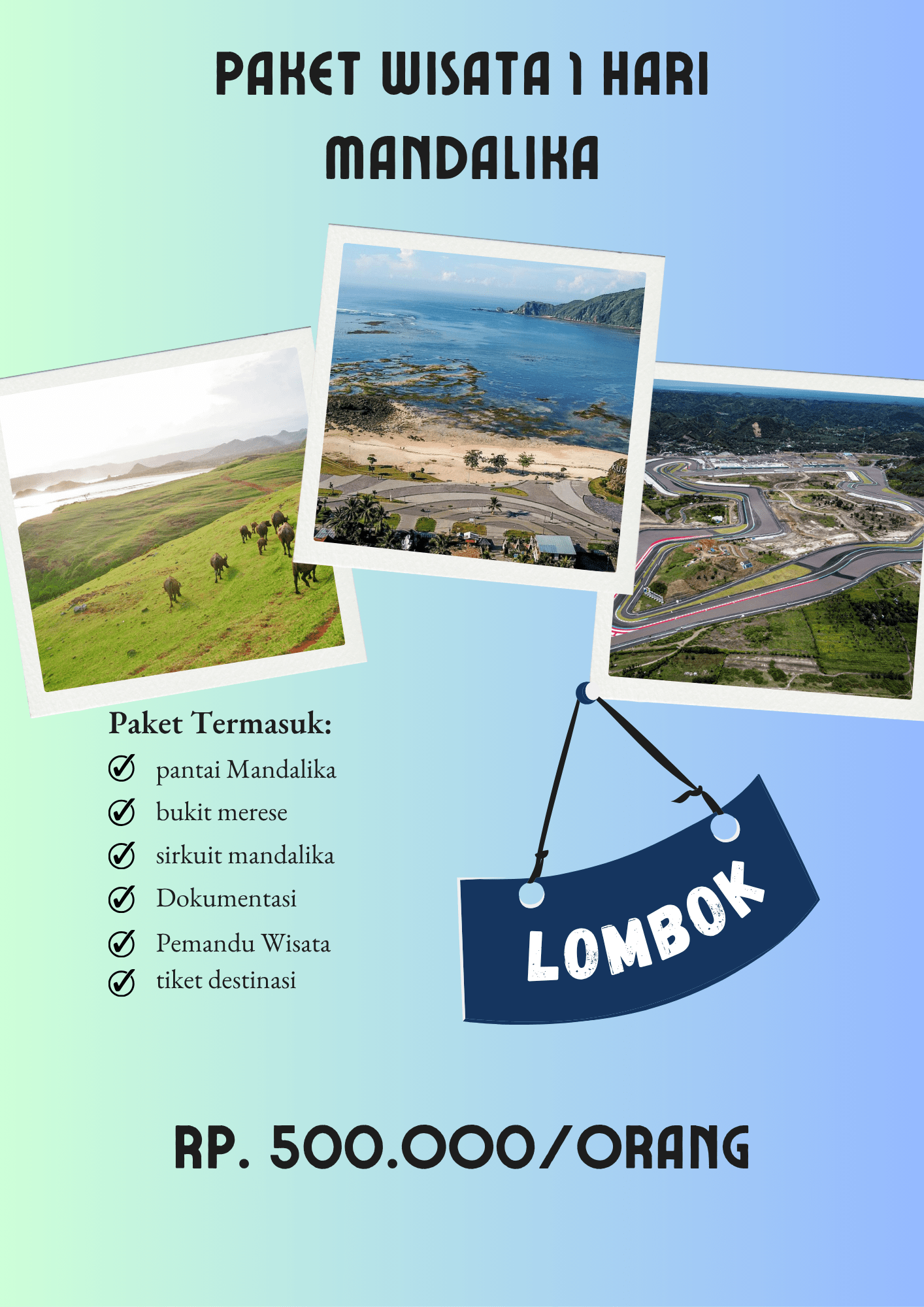 paket wisata 1 min